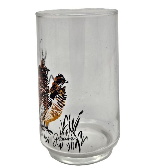 Vtg West Virginia Glass Norman R Warner Signed Glasses Pheasant Mallard Grouse - Picture 15 of 16